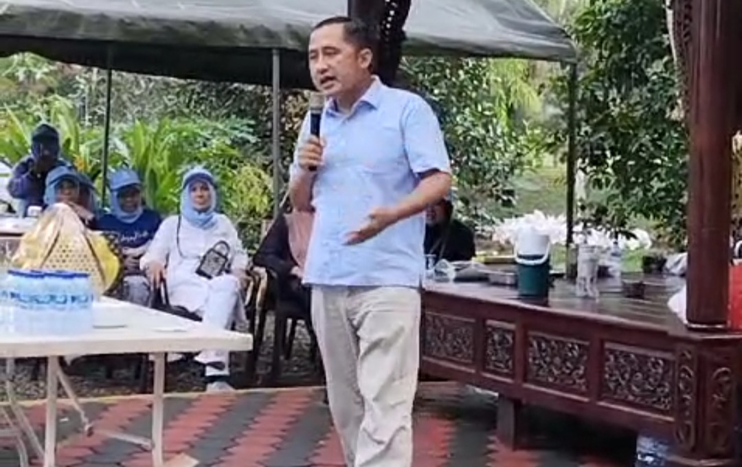 Calon Wakil Wali Kota Depok, Chandra Rahmansyah, dalam acara kampanye di Sawangan. (Foto: Istimewa)