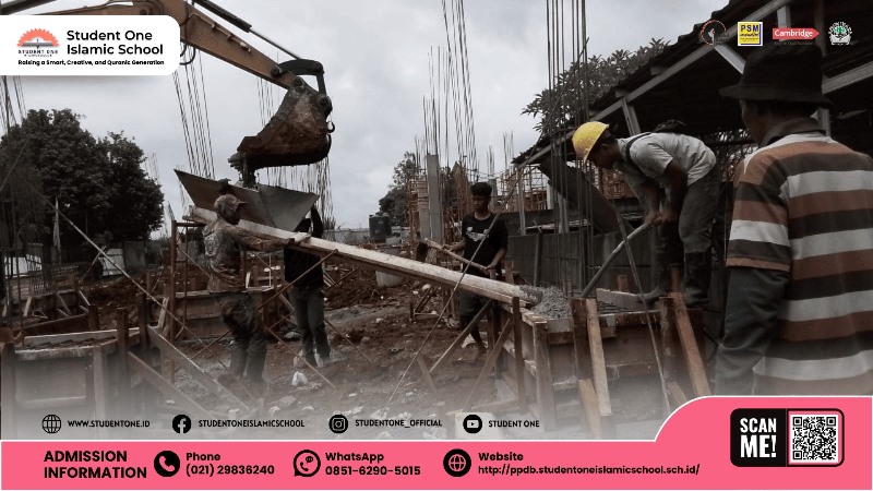 Pembangunan Gedung SMP VIS Student One terus bergerak