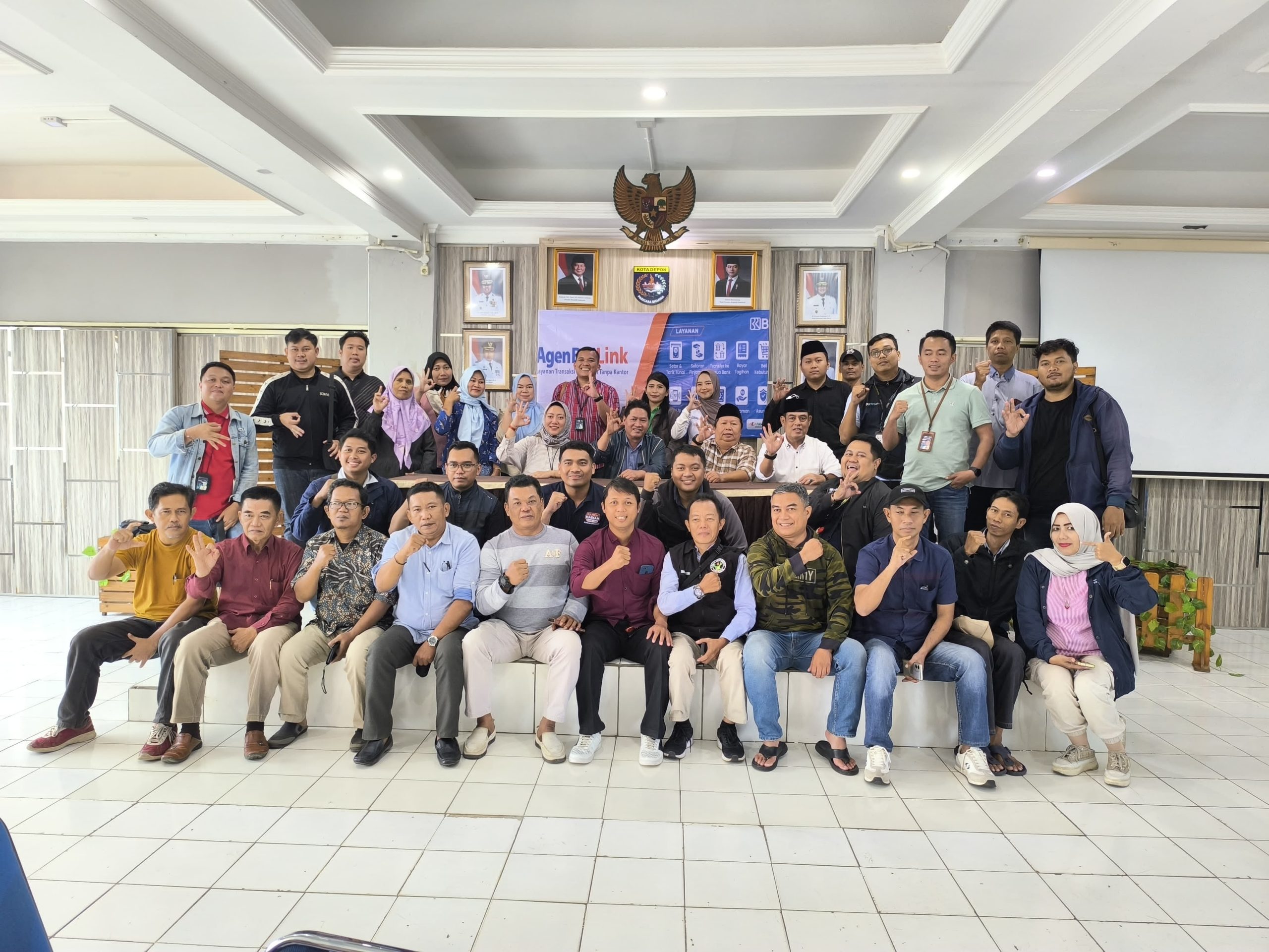 BRI) kanca Cimanggis menggelar acara Gathering Sosialisasi Koperasi Merah Putih bersama perwakilan enam kelurahan se-Kecamatan Cimanggis (Foto Istimewa) 