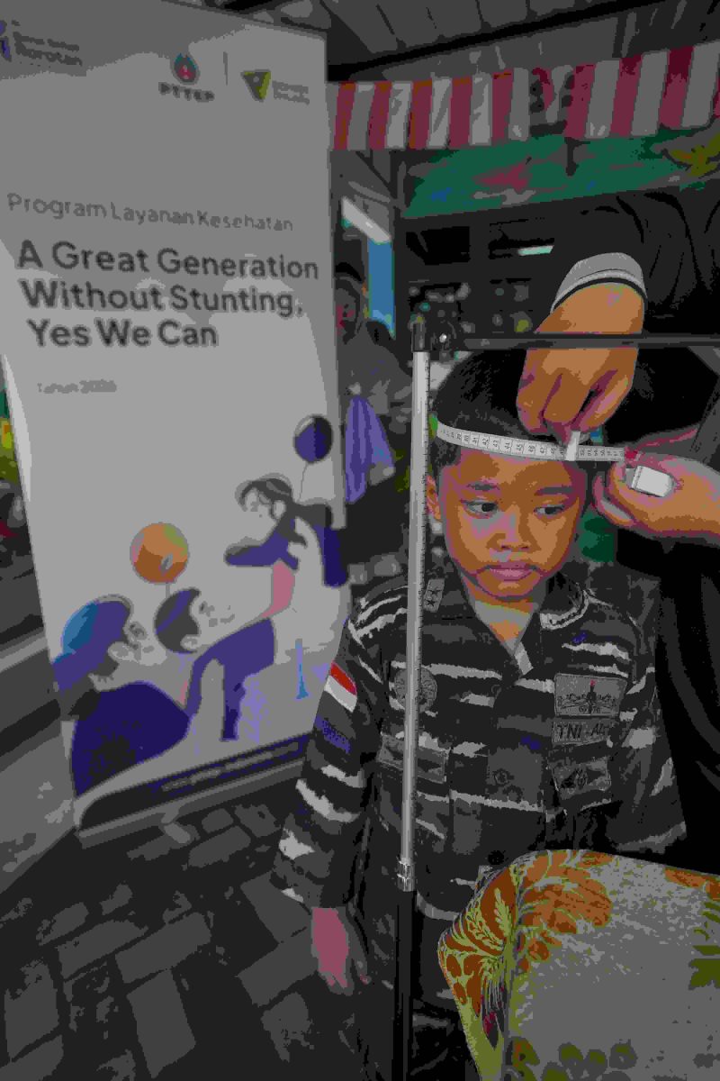 Kegiatan layanan kesehatan bertema “A Great Generation Without Stunting, Yes We Can” (Foto Istimewa)