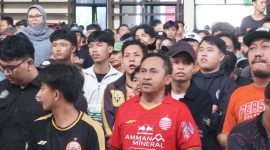 Dekot Radian saat Nobar Pertandingan Persija vs Persib di Pajagalan (Foto Istimewa)