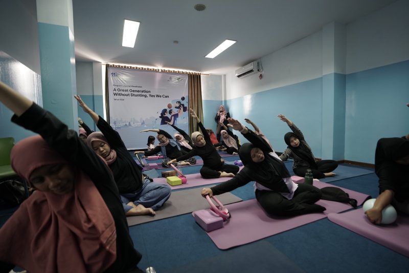 kegiatan Edukasi Nutrisi Ibu Hamil yang dipadukan dengan Senam Hamil/Pilates di Aula Gerai Sehat Rorotan (Foto Istimewa)
